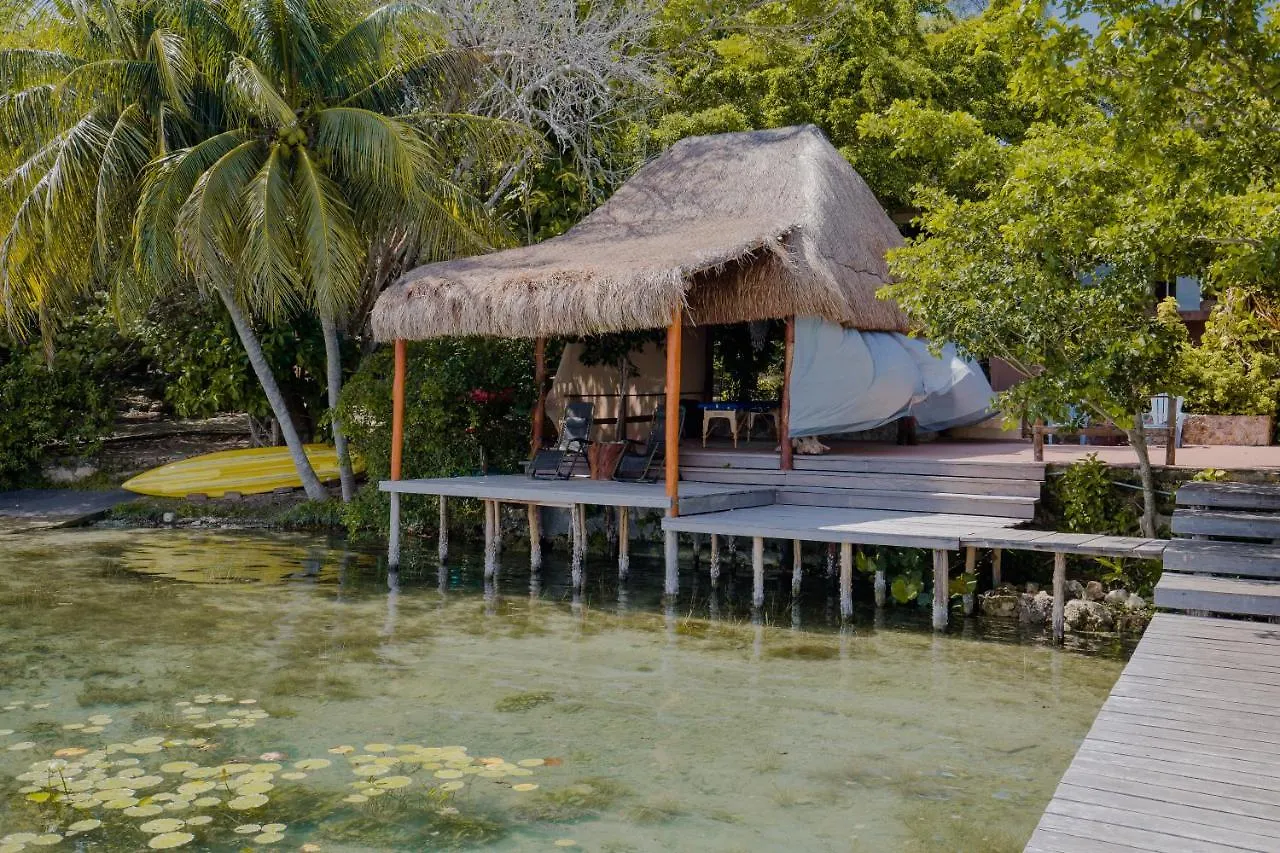 Private Bungalow @ Bacalar 7 Colors Lagoon Apartment